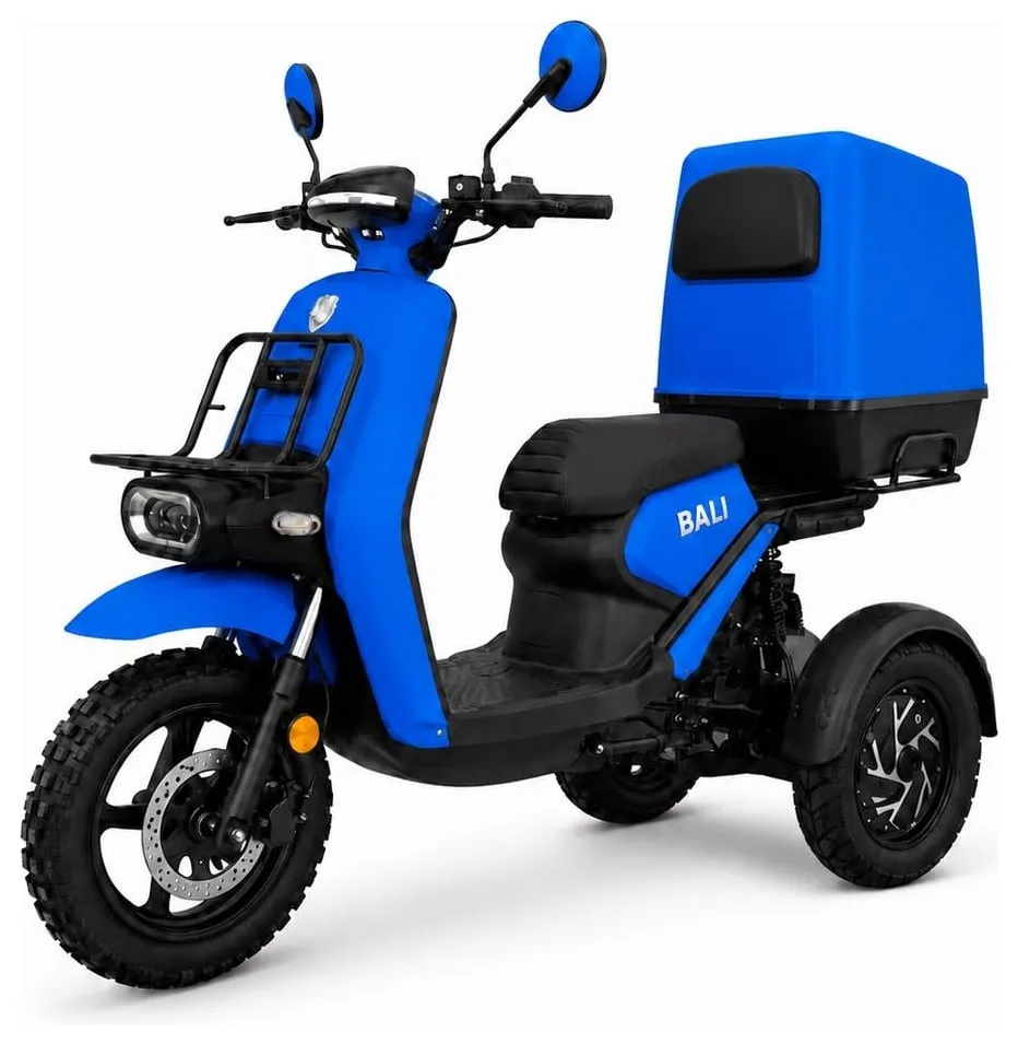 Kucher Bali trike with a delivery box – blue
